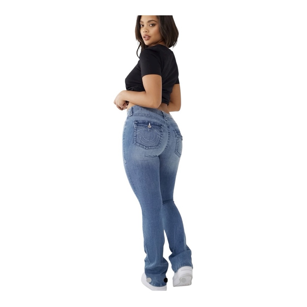 True Religion Becca Bootcut Jeans 34 Flap Pocket Y2K